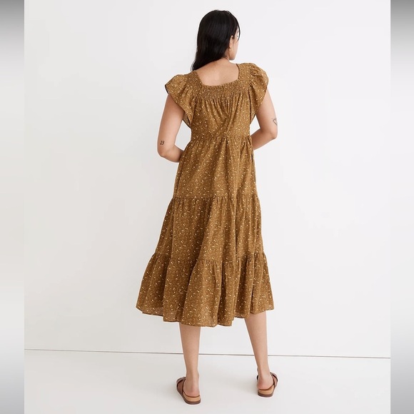 Madewell Ruffle-Sleeve BOHO Tiered Modest Midi Floral
Dress in Daisy St… - Picture 4 of 7
